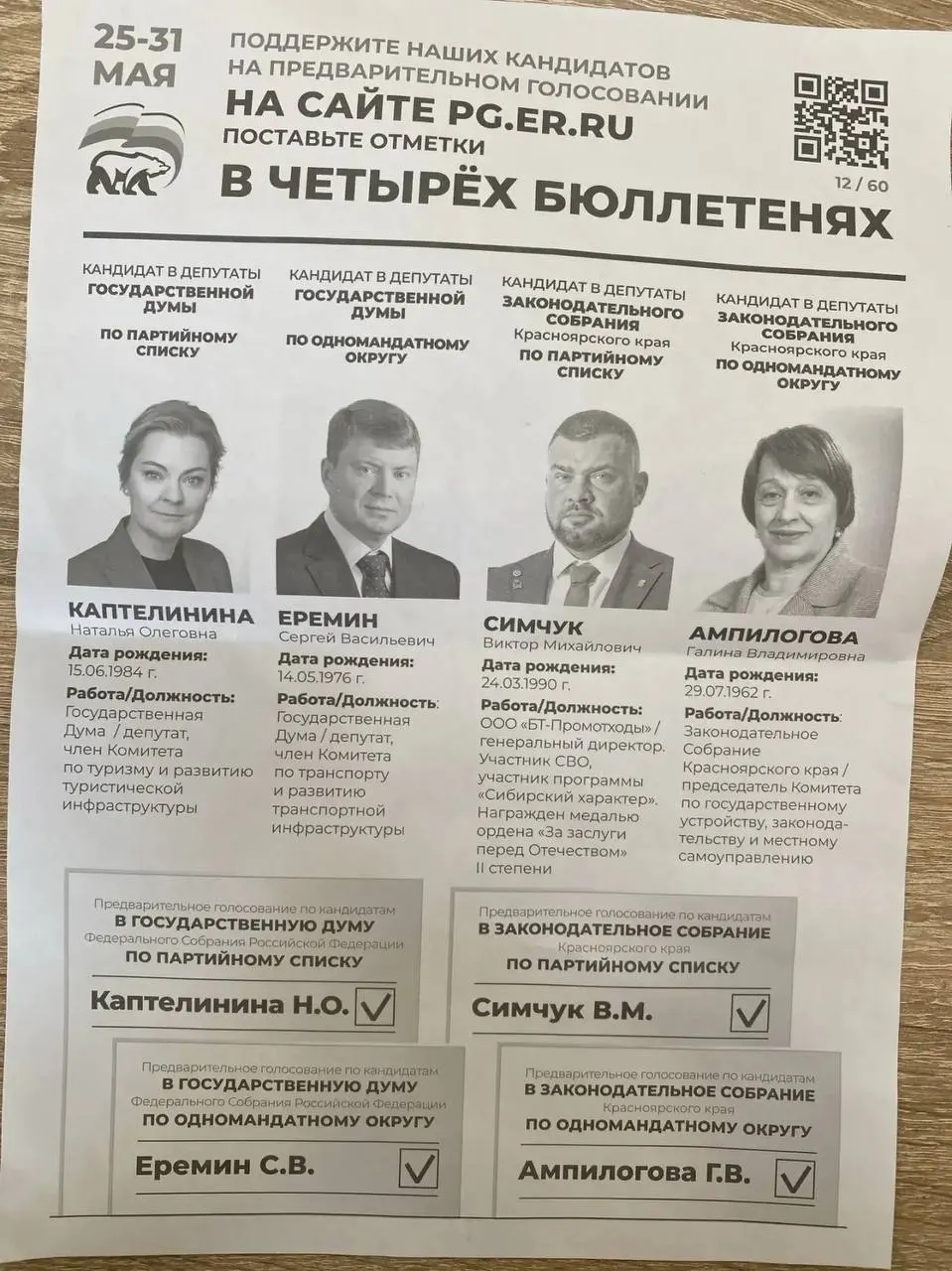 В Назаровском округе Красноярского края администрации рассылали предприятиям требования участвовать в праймериз и даже называли конкретного кандидата — бывшего бойца, связанного с ЧВК «Вагнера». Похожие указания фиксируют и в других регионах.
