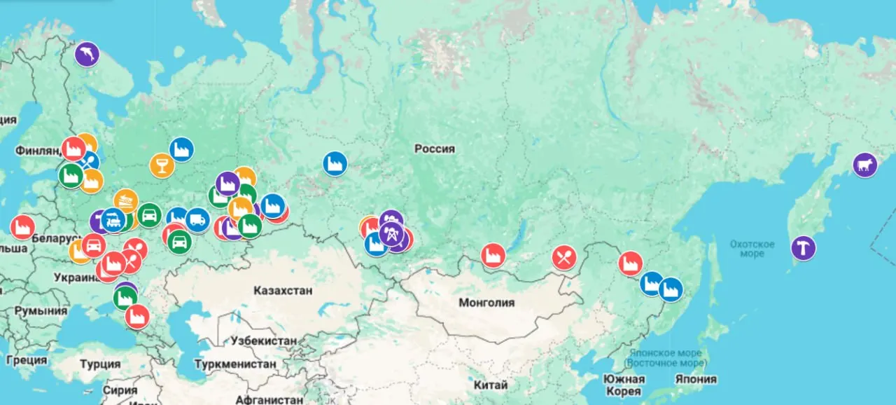 Интерактивная карта фиксирует остановки производств, массовые увольнения, задержки зарплат и перевод сотрудников на сокращённый график. С начала 2026 года зафиксировано 47 проблемных предприятий — больше, чем за весь 2025 год.